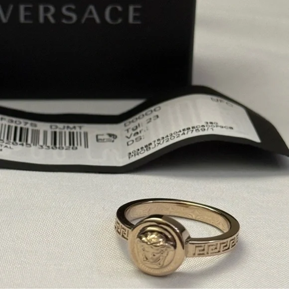 Versace Medusa Gold Ring NIB Size 10 - Picture 6 of 6